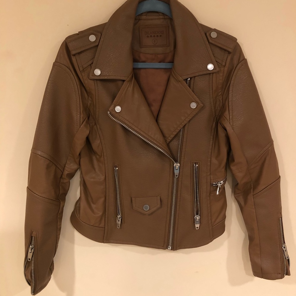 BlankNYC FAUXLeather MOTO jacket brown